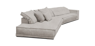 Cascade Velvet Inclined 4 Seater Sofa