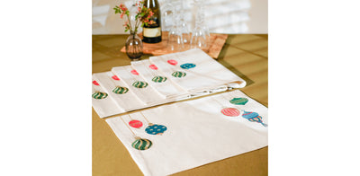 Christmas Lights Placemats Set