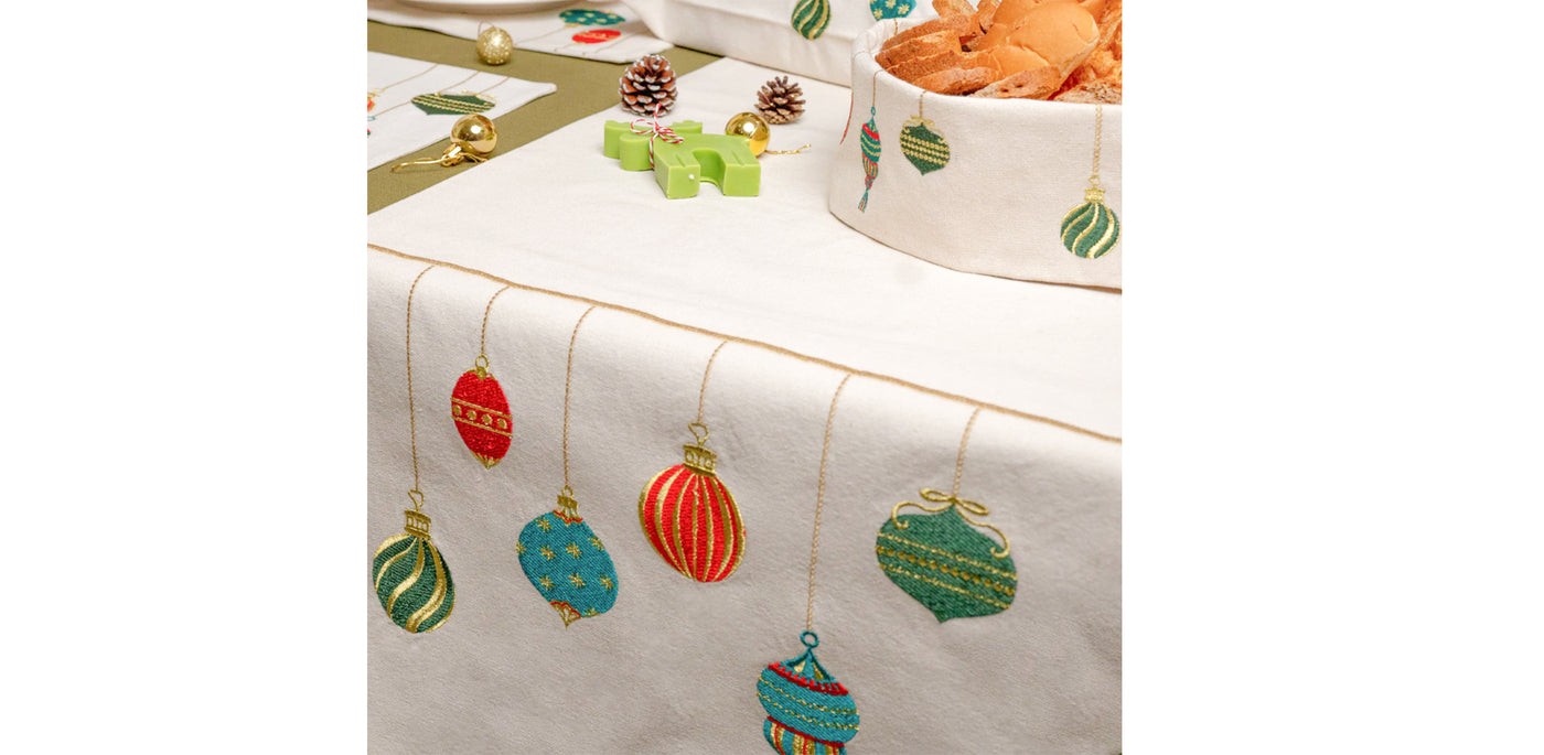 Christmas Lights Table Runner