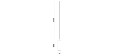 Column Suspension - White