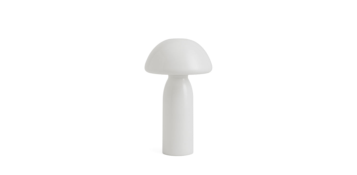 Mushroom Glazed Table Lamp