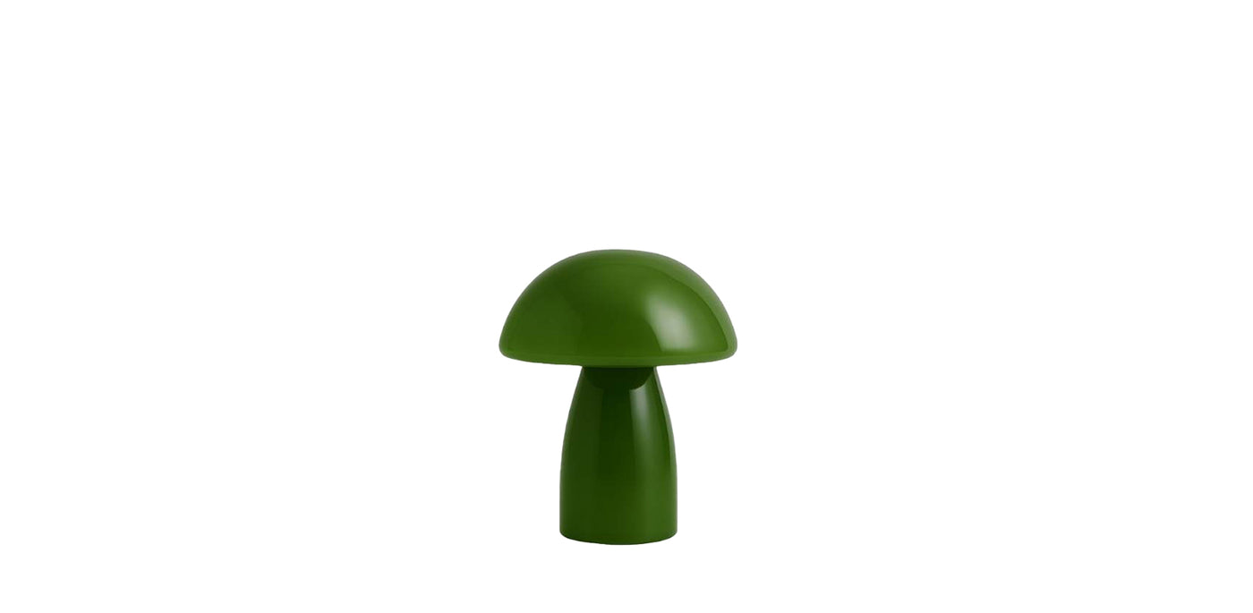 Mushroom Glazed Table Lamp