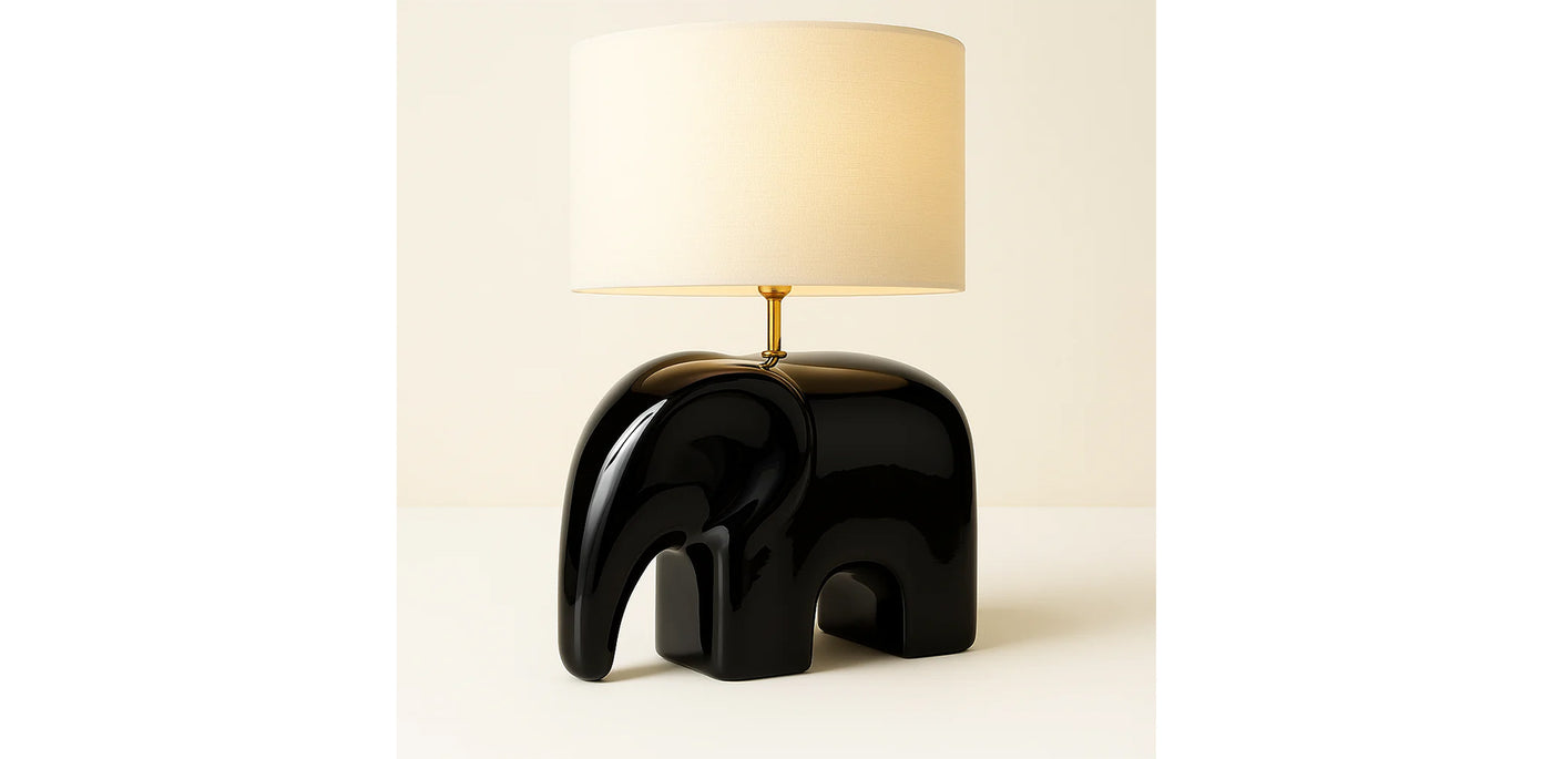 Safari Glazed Table Lamp