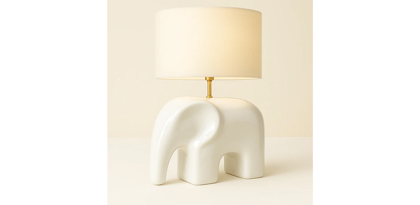 Safari Glazed Table Lamp