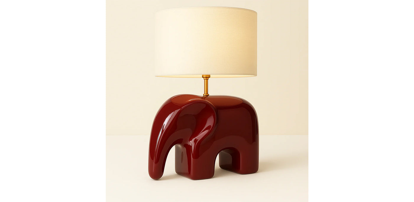 Safari Glazed Table Lamp
