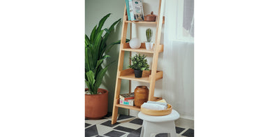 Leaning-L Shelving Unit