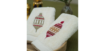 Earthy Lanterns Guest Towels Set