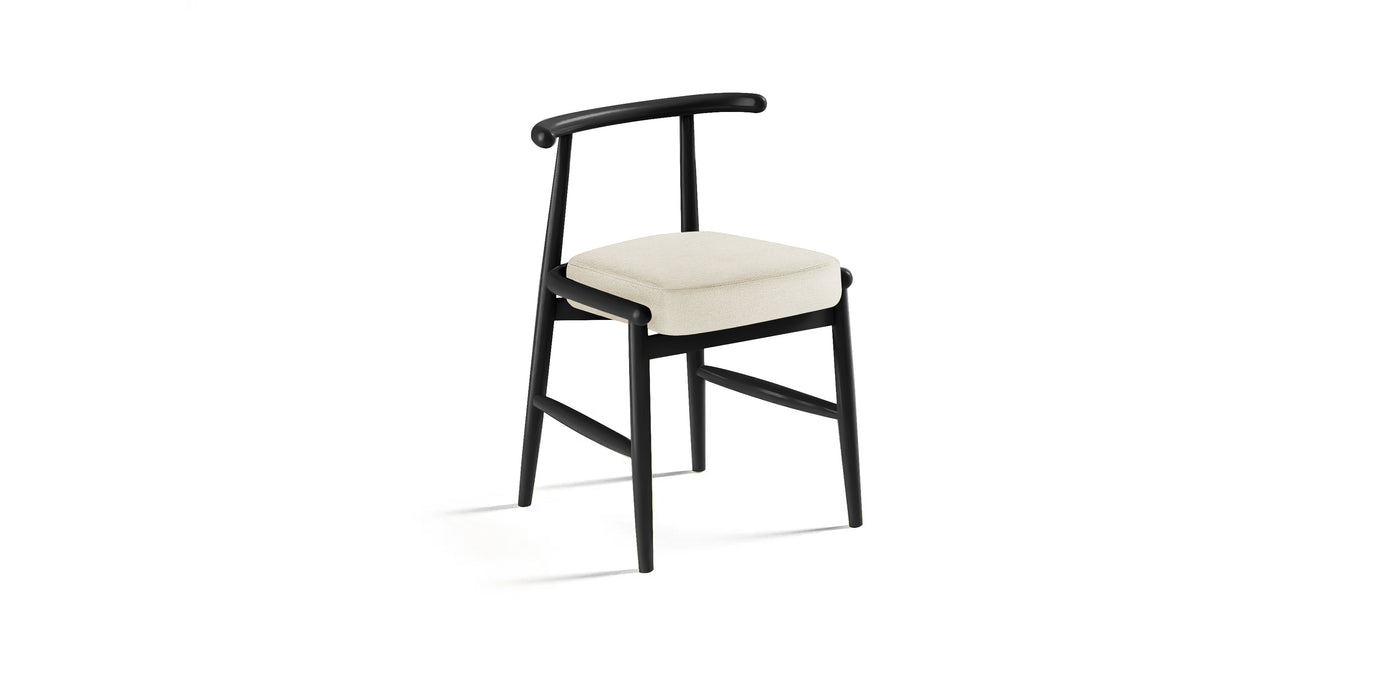 Milo Lacquered Linen Dining Chair