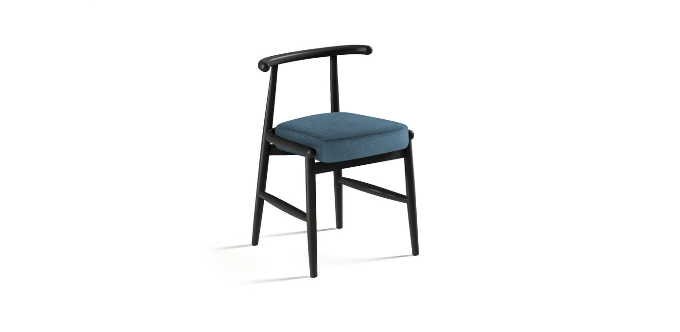 Milo Lacquered Linen Dining Chair