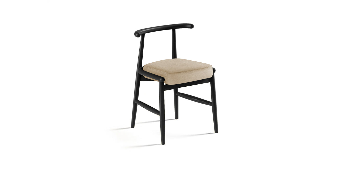 Milo Lacquered Linen Dining Chair