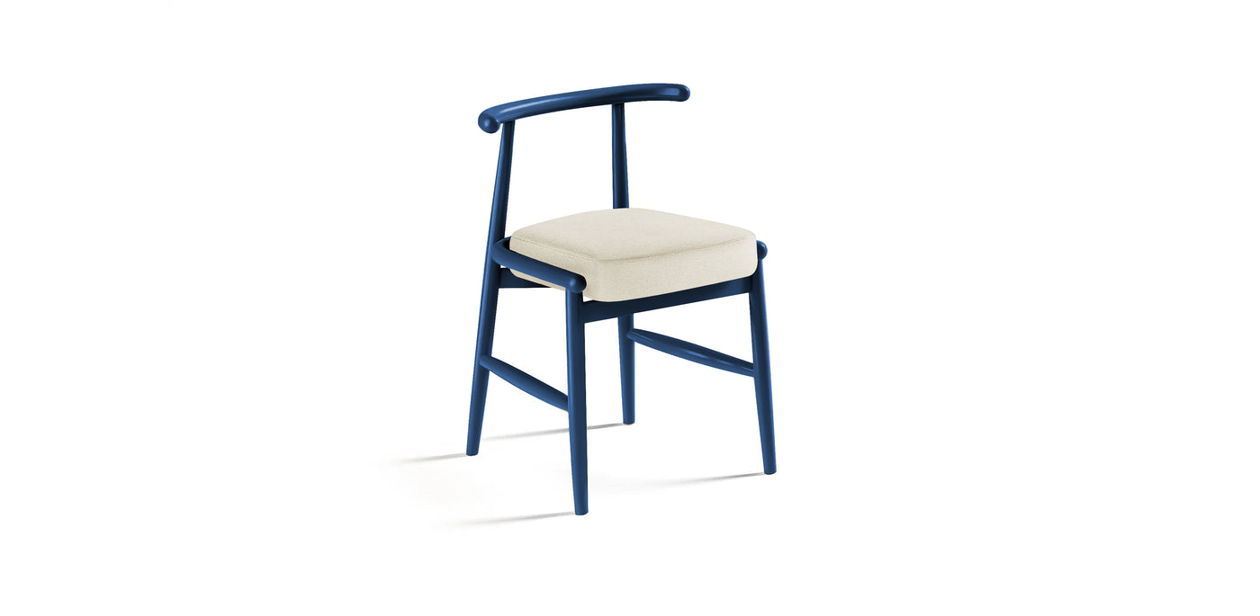 Milo Lacquered Linen Dining Chair