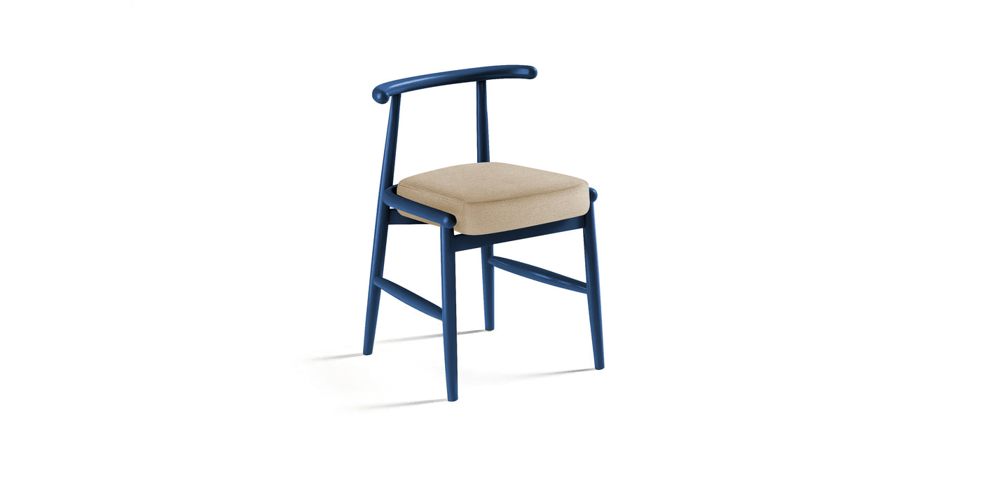 Milo Lacquered Linen Dining Chair