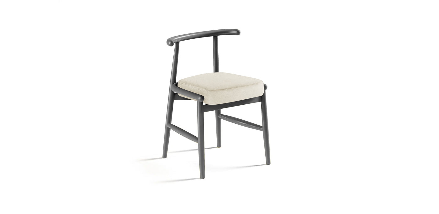 Milo Lacquered Linen Dining Chair