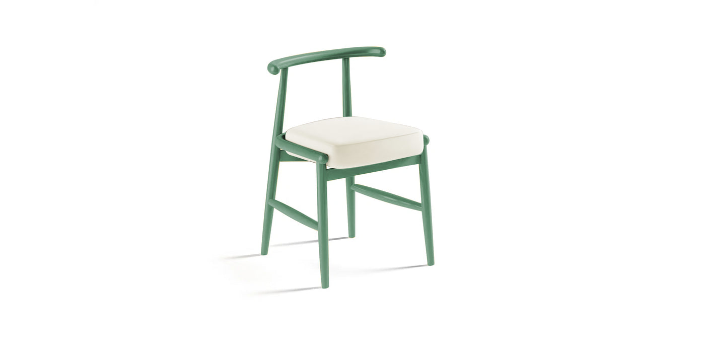 Milo Lacquered Velvet Dining Chair