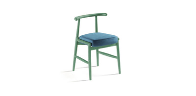 Milo Lacquered Velvet Dining Chair