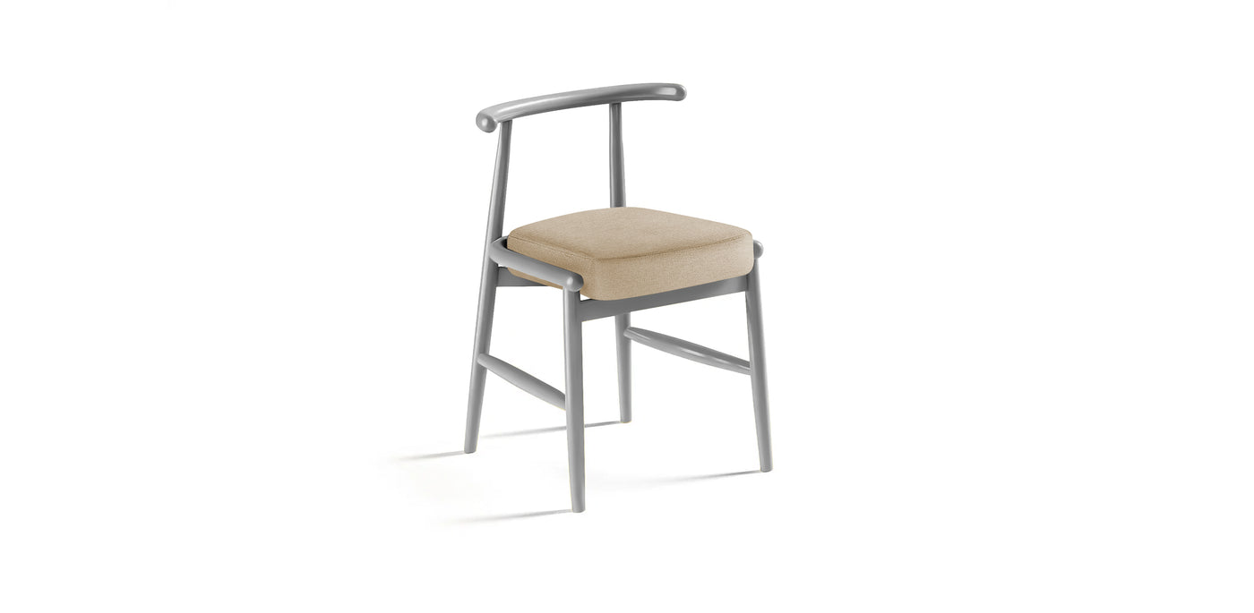Milo Lacquered Linen Dining Chair
