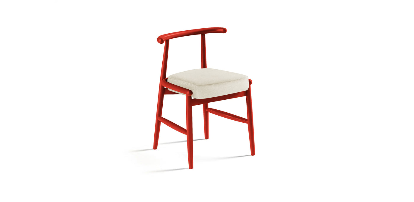 Milo Lacquered Linen Dining Chair