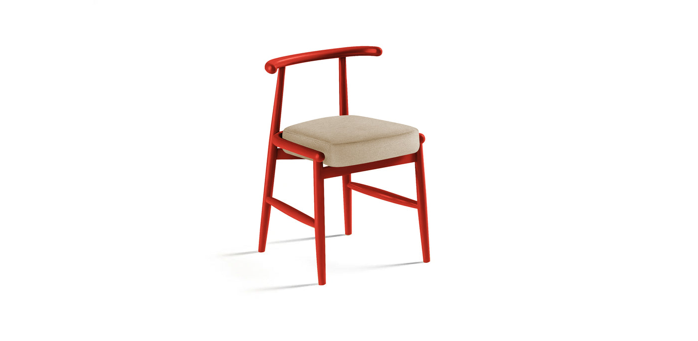 Milo Lacquered Linen Dining Chair