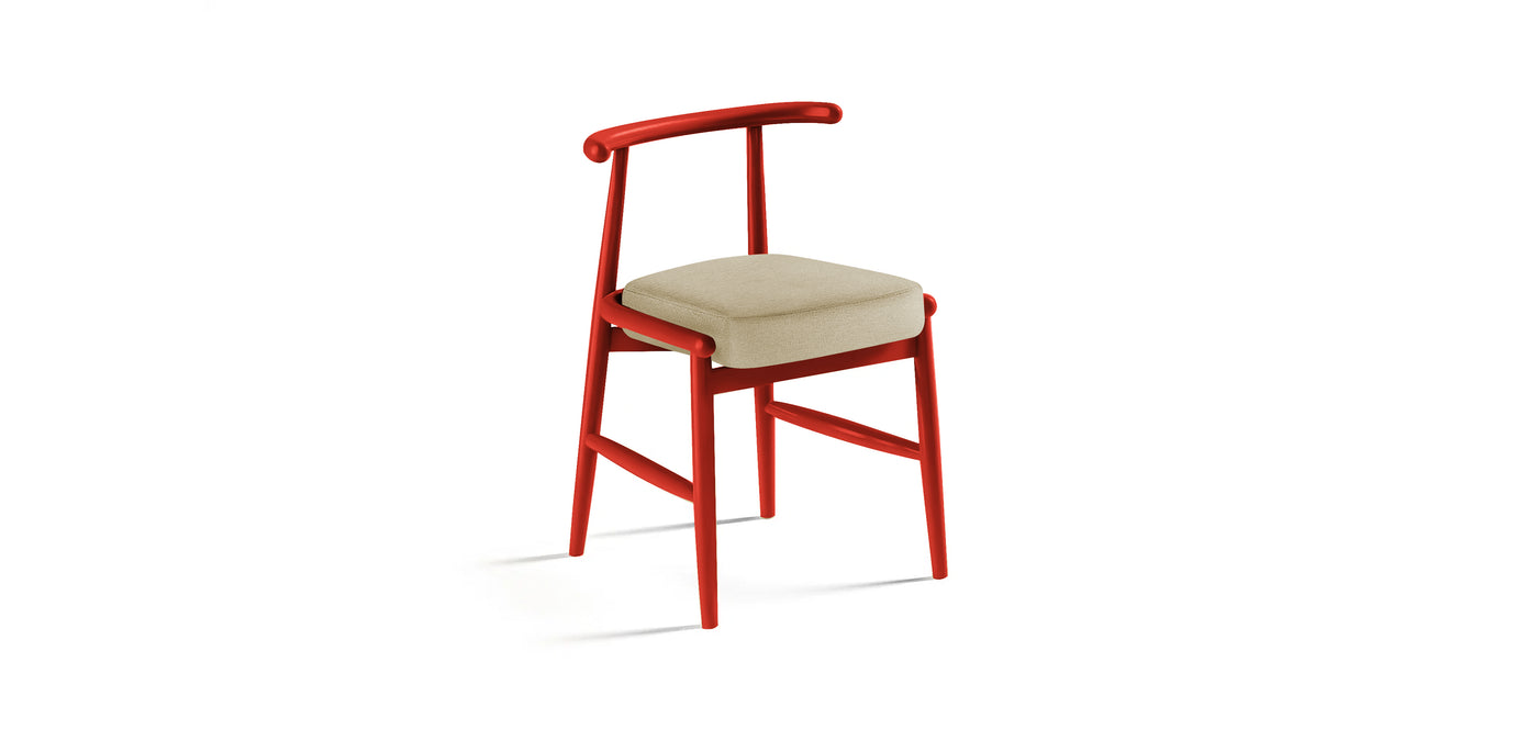 Milo Lacquered Linen Dining Chair