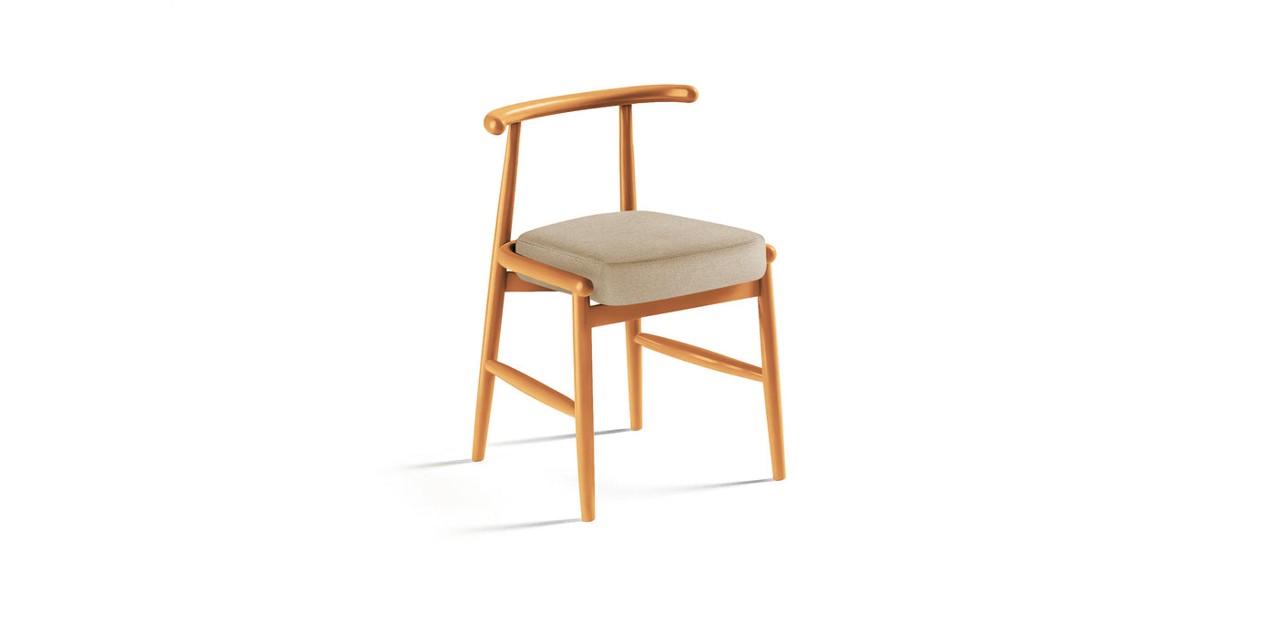 Milo Lacquered Linen Dining Chair