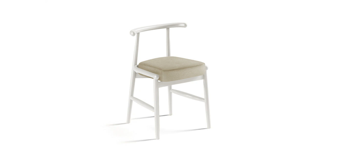Milo Lacquered Linen Dining Chair