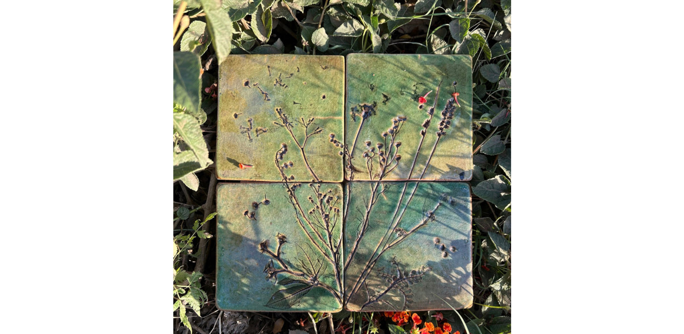 Clay Blooms Wall Panel