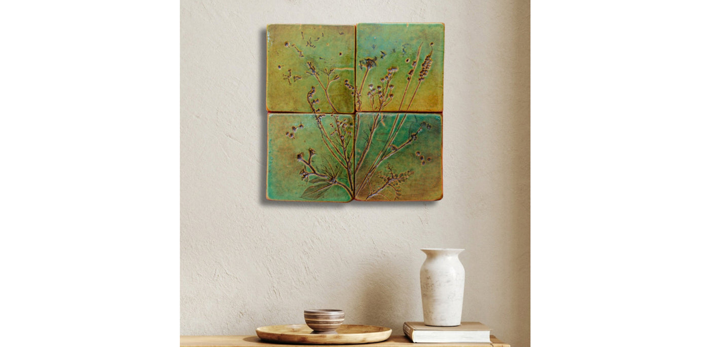 Clay Blooms Wall Panel