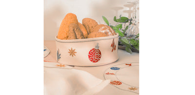 Festive Ornaments Breadbasket