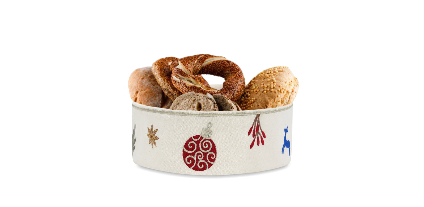 Festive Ornaments Breadbasket