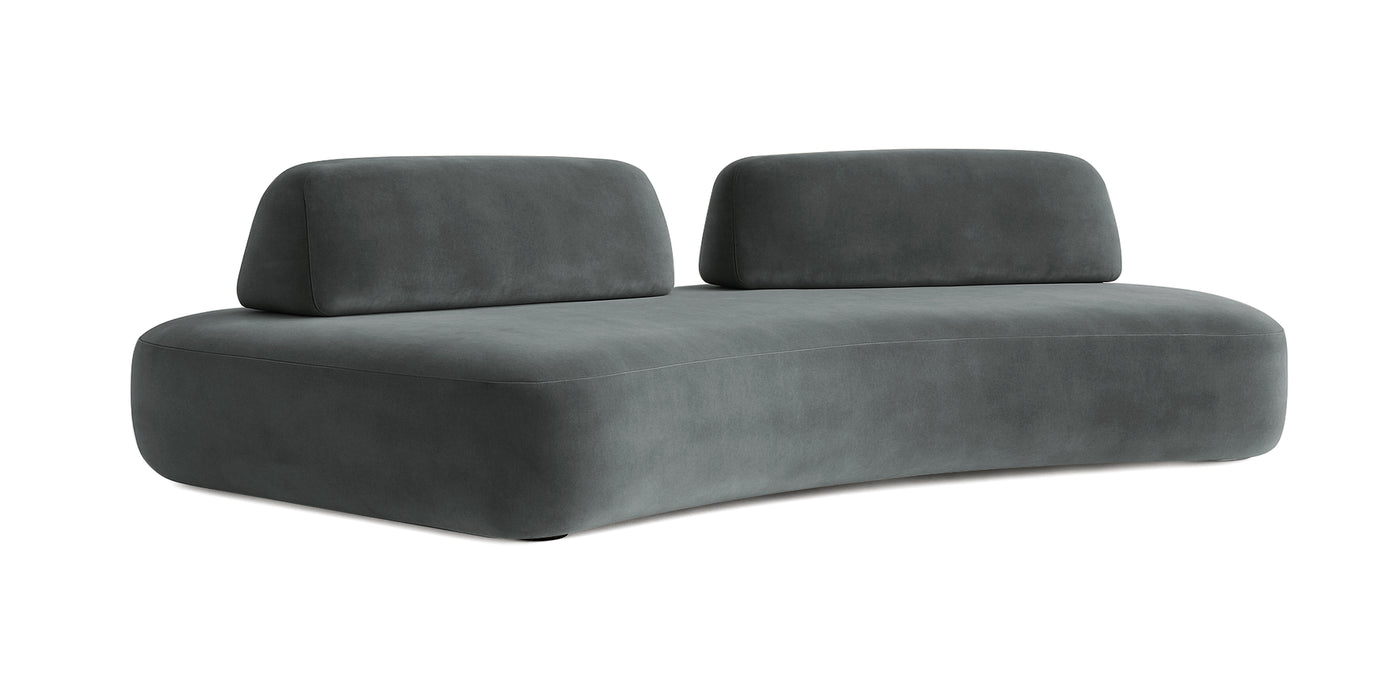 Floop Velvet 3 Seater Sofa