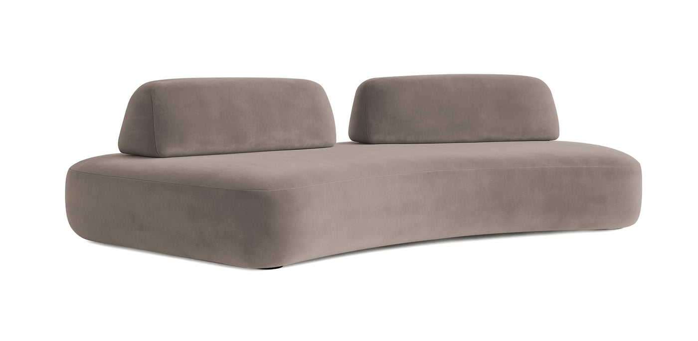 Floop Velvet 3 Seater Sofa