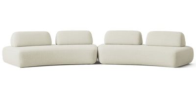 Floop Linen Dual 3 Seater Sofa