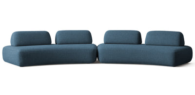 Floop Linen Dual 3 Seater Sofa