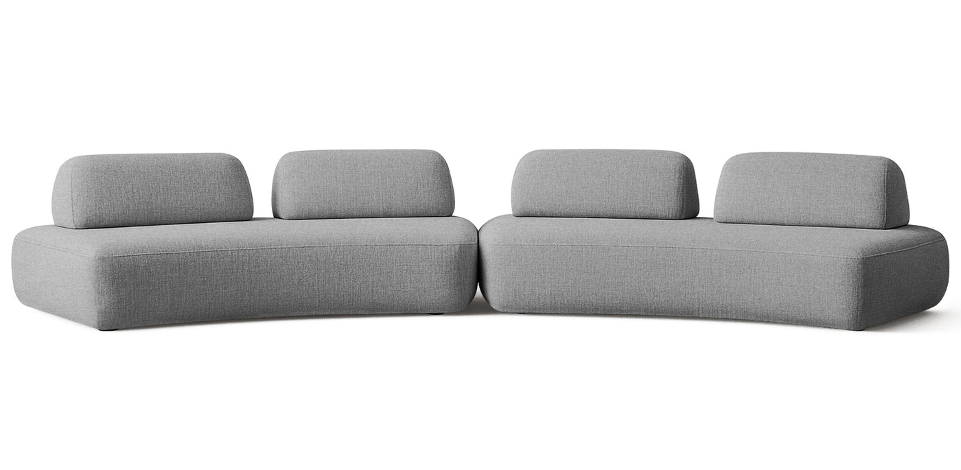 Floop Linen Dual 3 Seater Sofa
