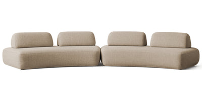 Floop Linen Dual 3 Seater Sofa