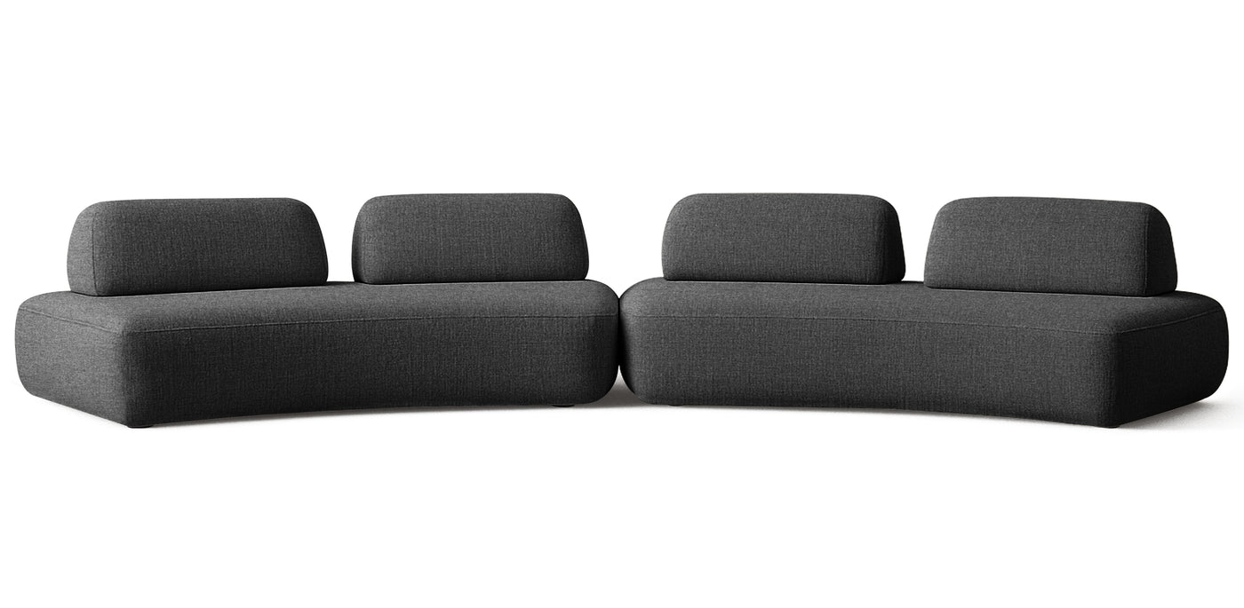 Floop Linen Dual 3 Seater Sofa