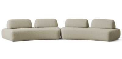 Floop Linen Dual 3 Seater Sofa
