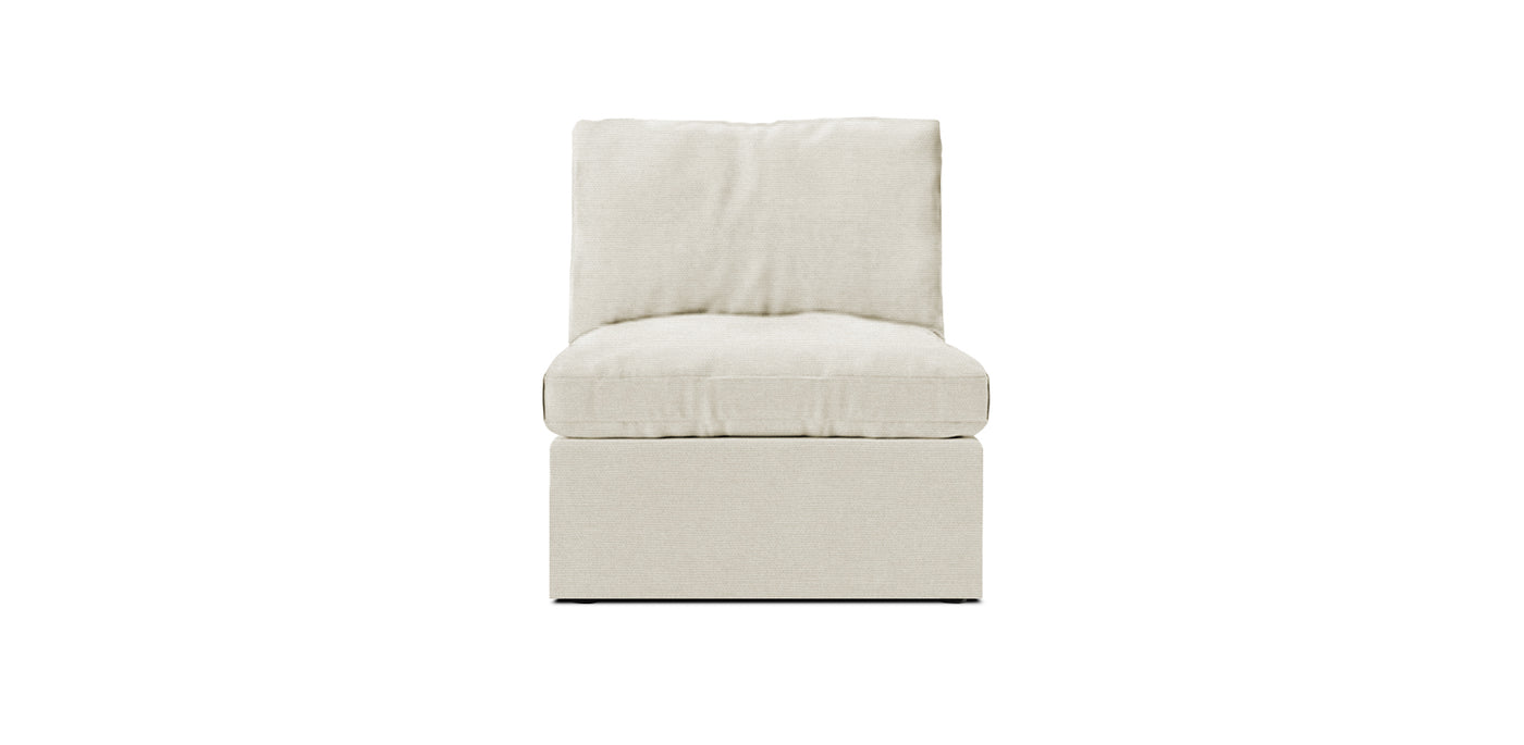 Friday Small Linen Armless Chair