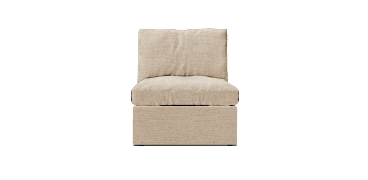 Friday Small Linen Armless Chair