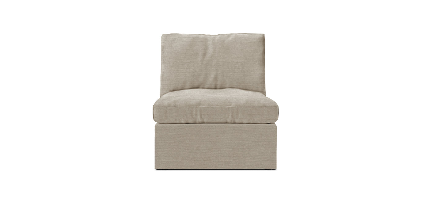 Friday Small Linen Armless Chair