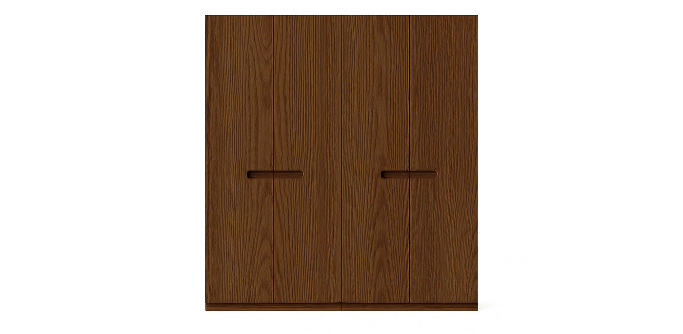 Gloam Due Natural Veneer Wardrobe