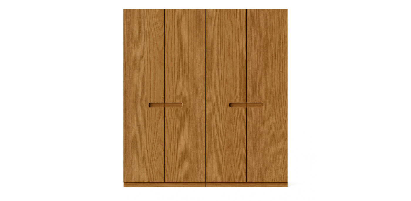 Gloam Due Natural Veneer Wardrobe