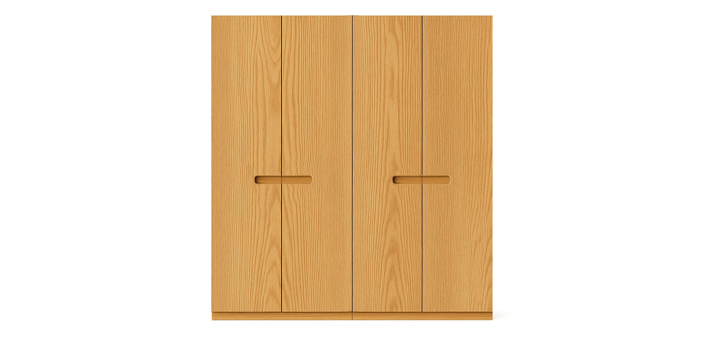 Gloam Due Natural Veneer Wardrobe