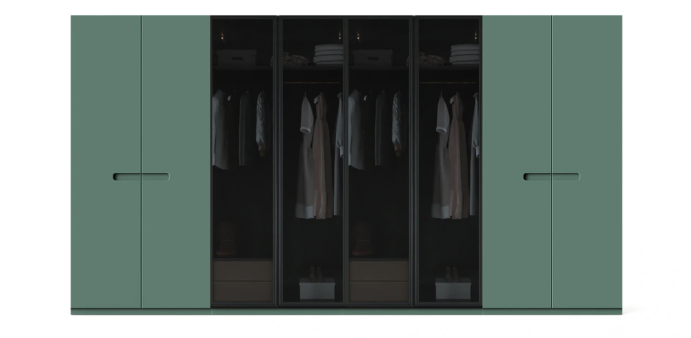 Gloam Quad Glass / Lacquered Wardrobe