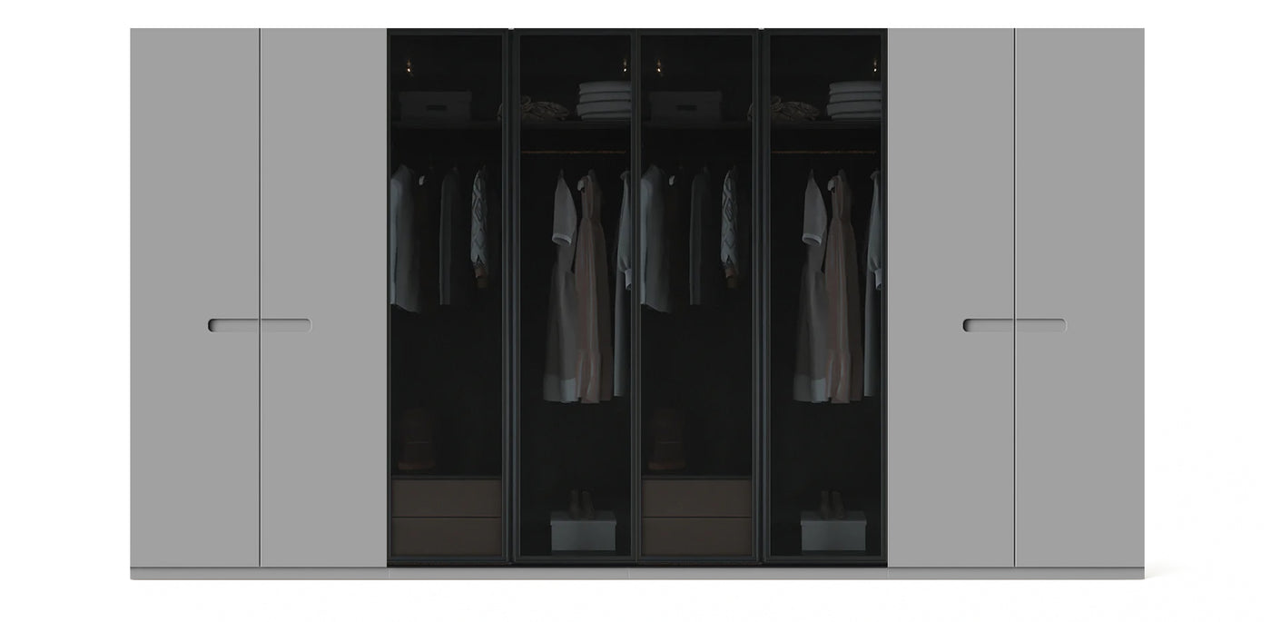 Gloam Quad Glass / Lacquered Wardrobe