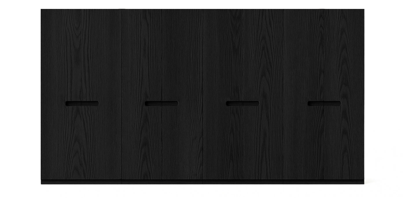 Gloam Quad Natural Veneer Wardrobe