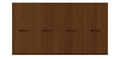 Gloam Quad Natural Veneer Wardrobe