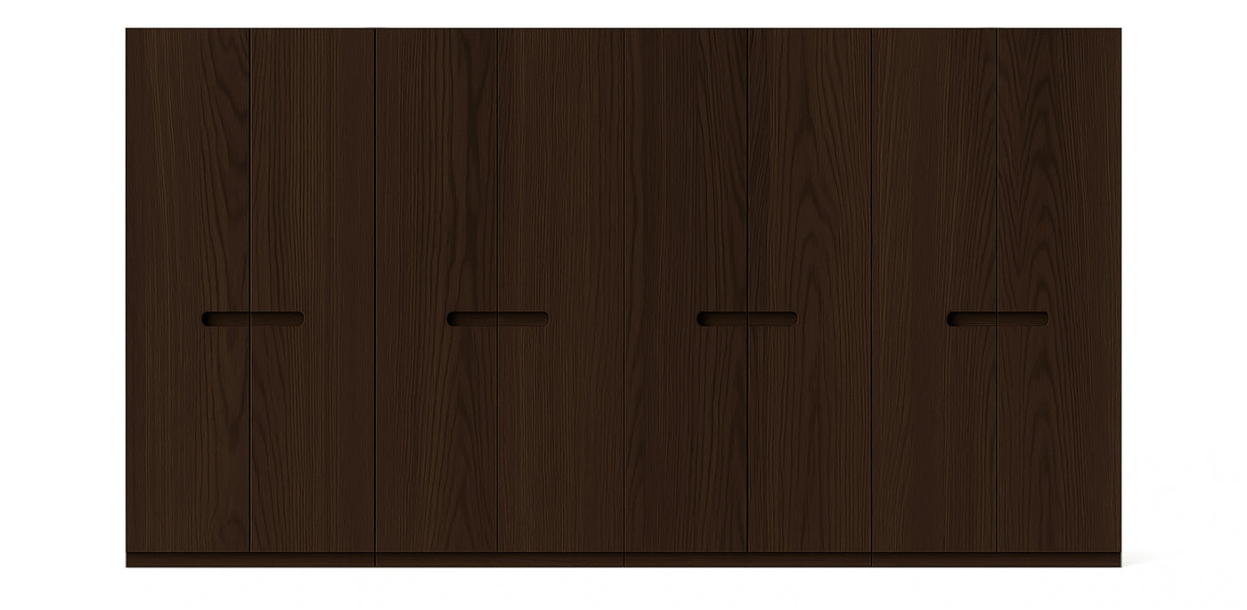 Gloam Quad Natural Veneer Wardrobe