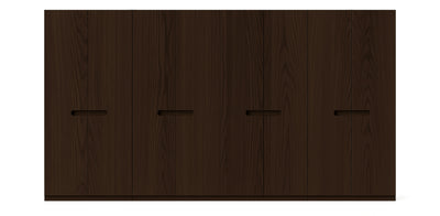 Gloam Quad Natural Veneer Wardrobe