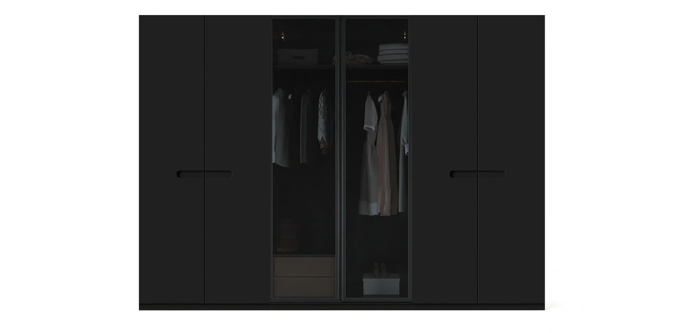 Gloam Triple Glass / Lacquered Wardrobe
